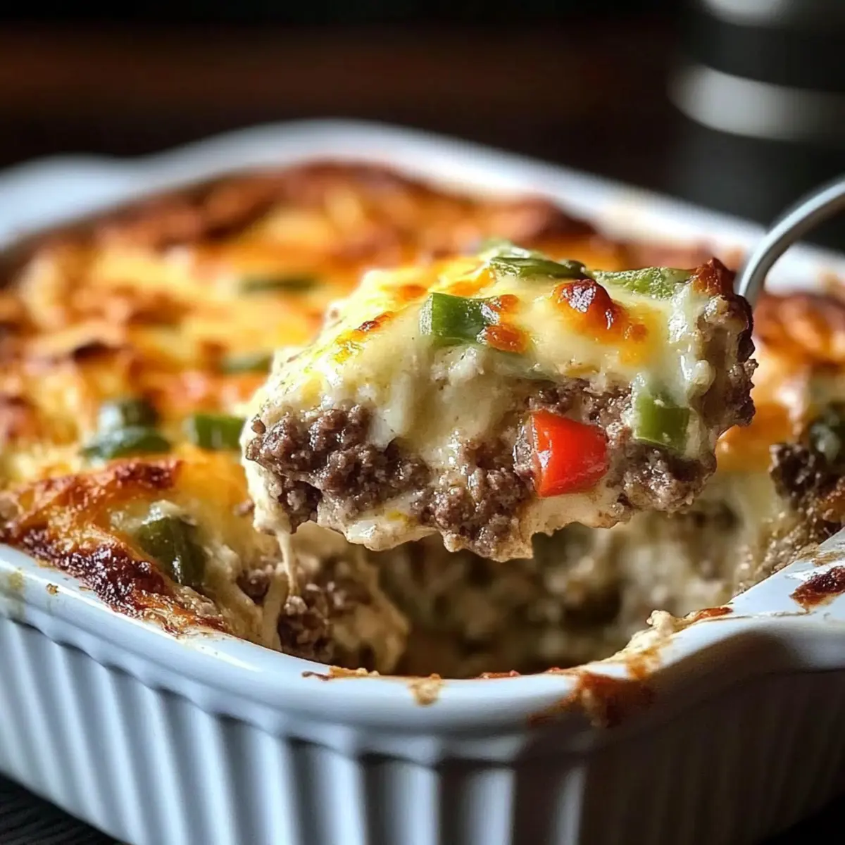Cheesesteak Casserole