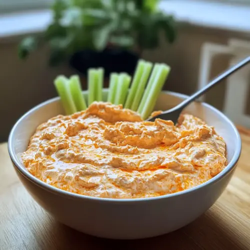 Cottage Cheese Buffalo Chicken Dip
