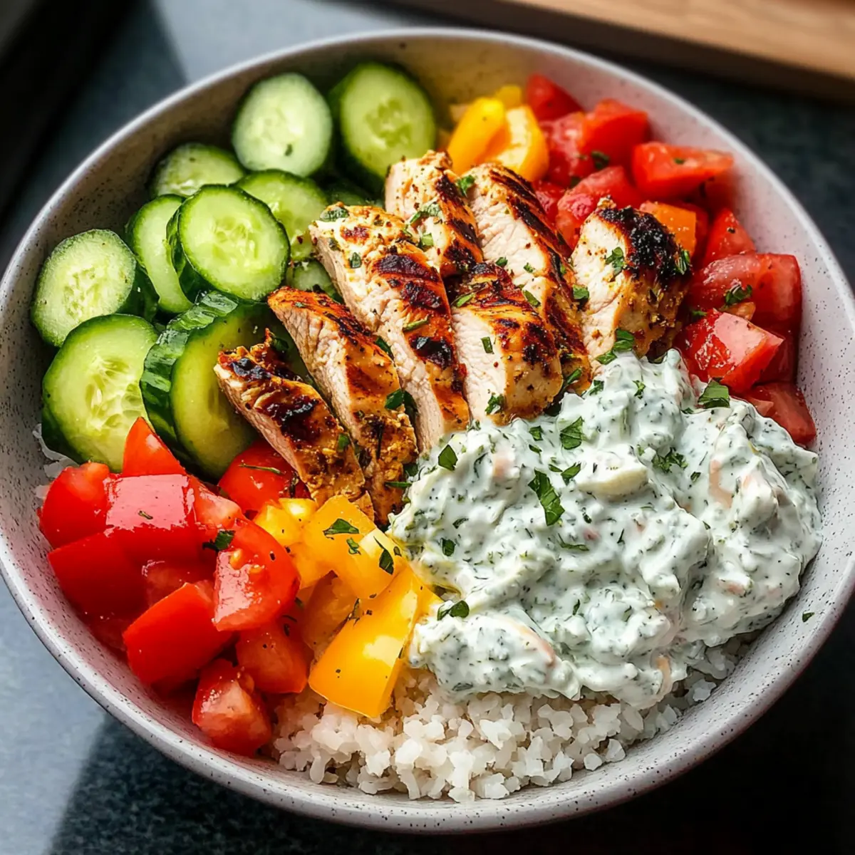 Greek Chicken Bowls