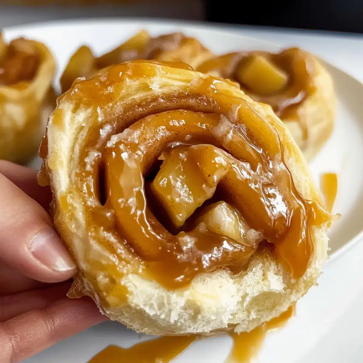 Caramel Apple Cinnamon Rolls