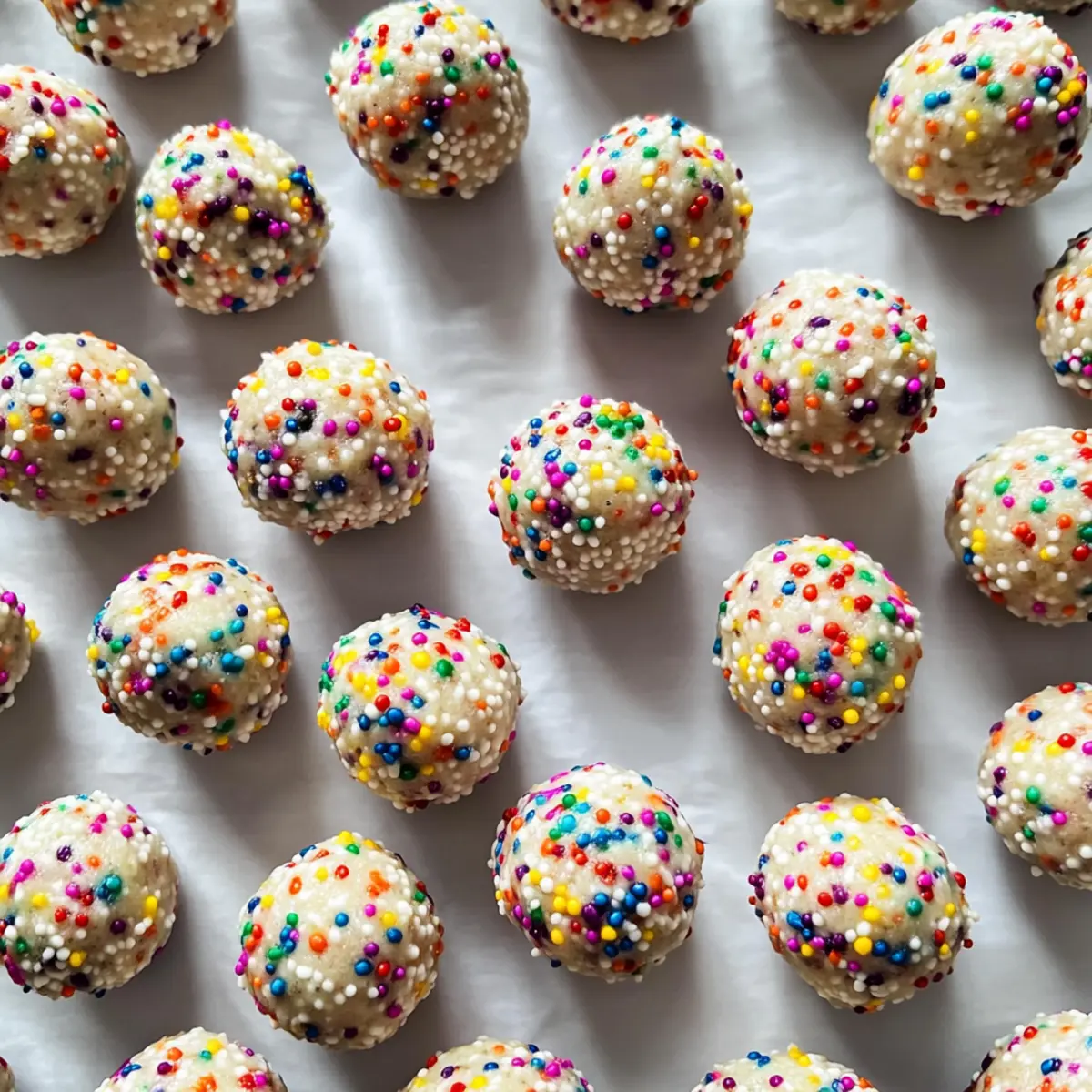 Birthday Cake Batter Protein Balls