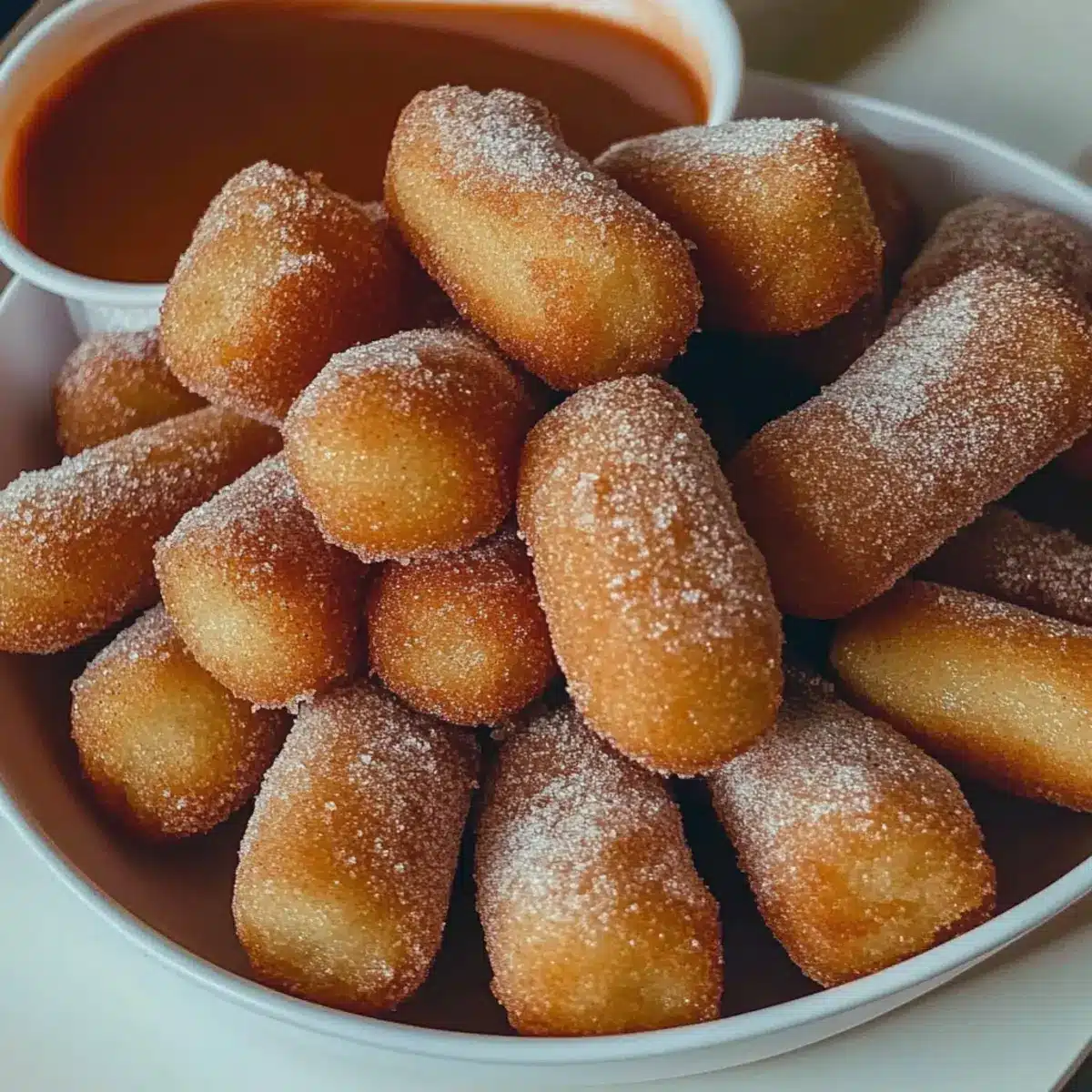 Sweet Air Fryer Churro Bites