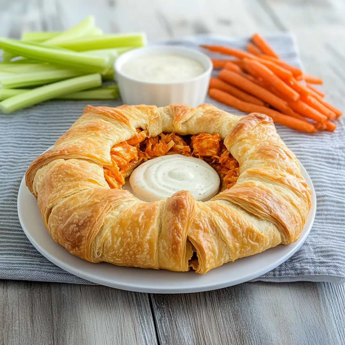 Buffalo Chicken Crescent Ring