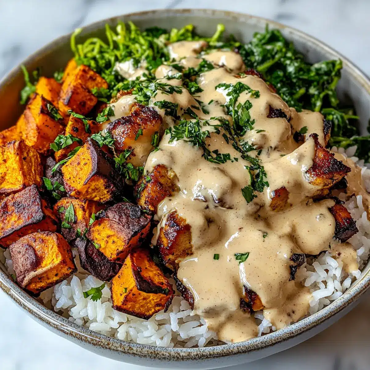 Chicken & Sweet Potato Bowls