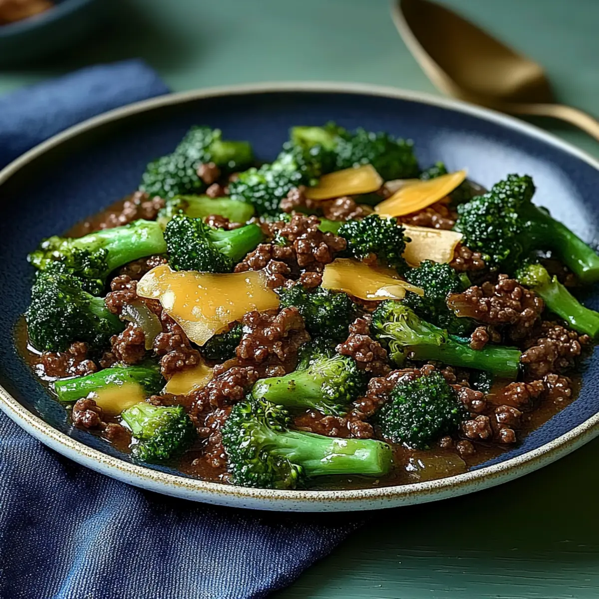 Keto Hamburger Broccoli Skillet