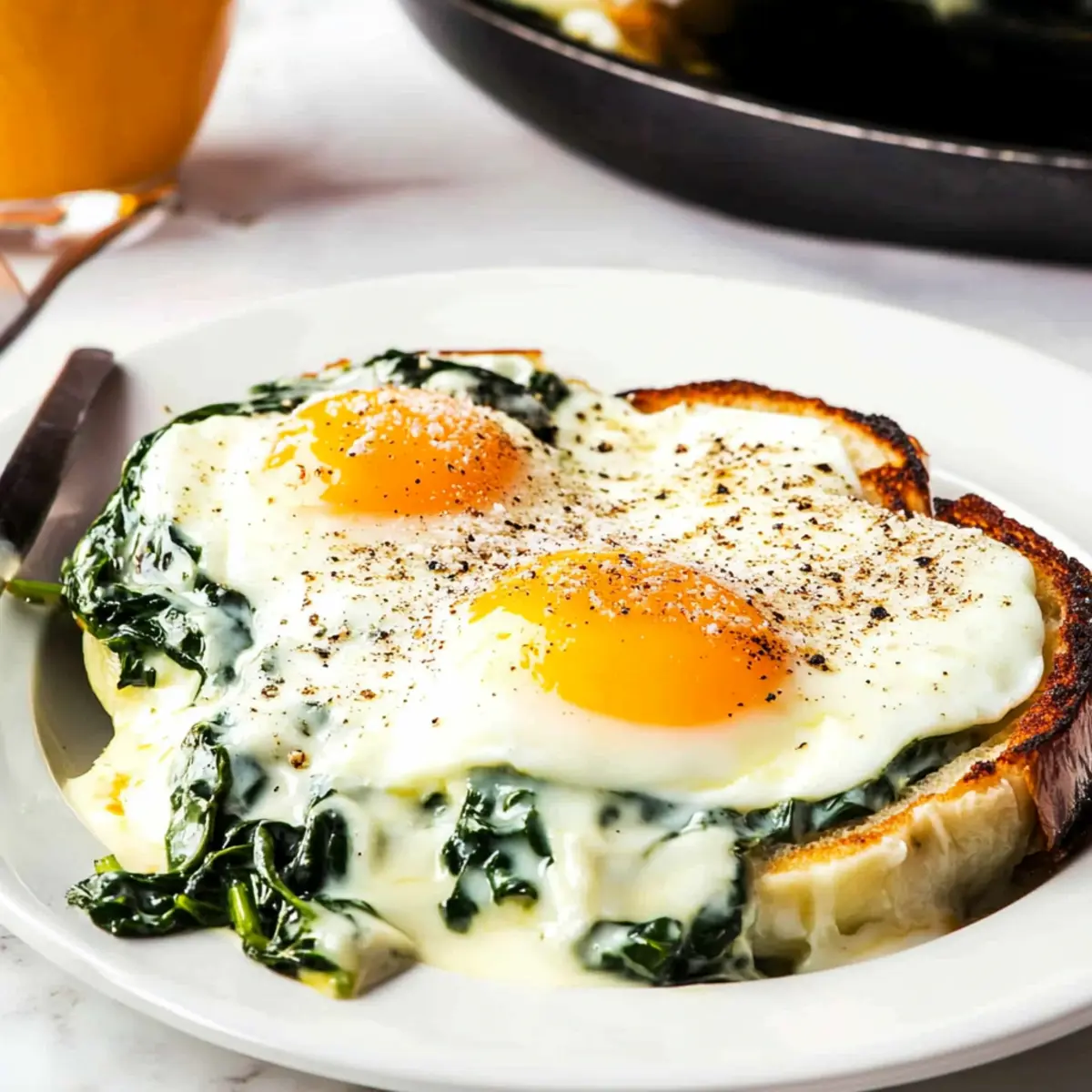 Baked Eggs Florentine