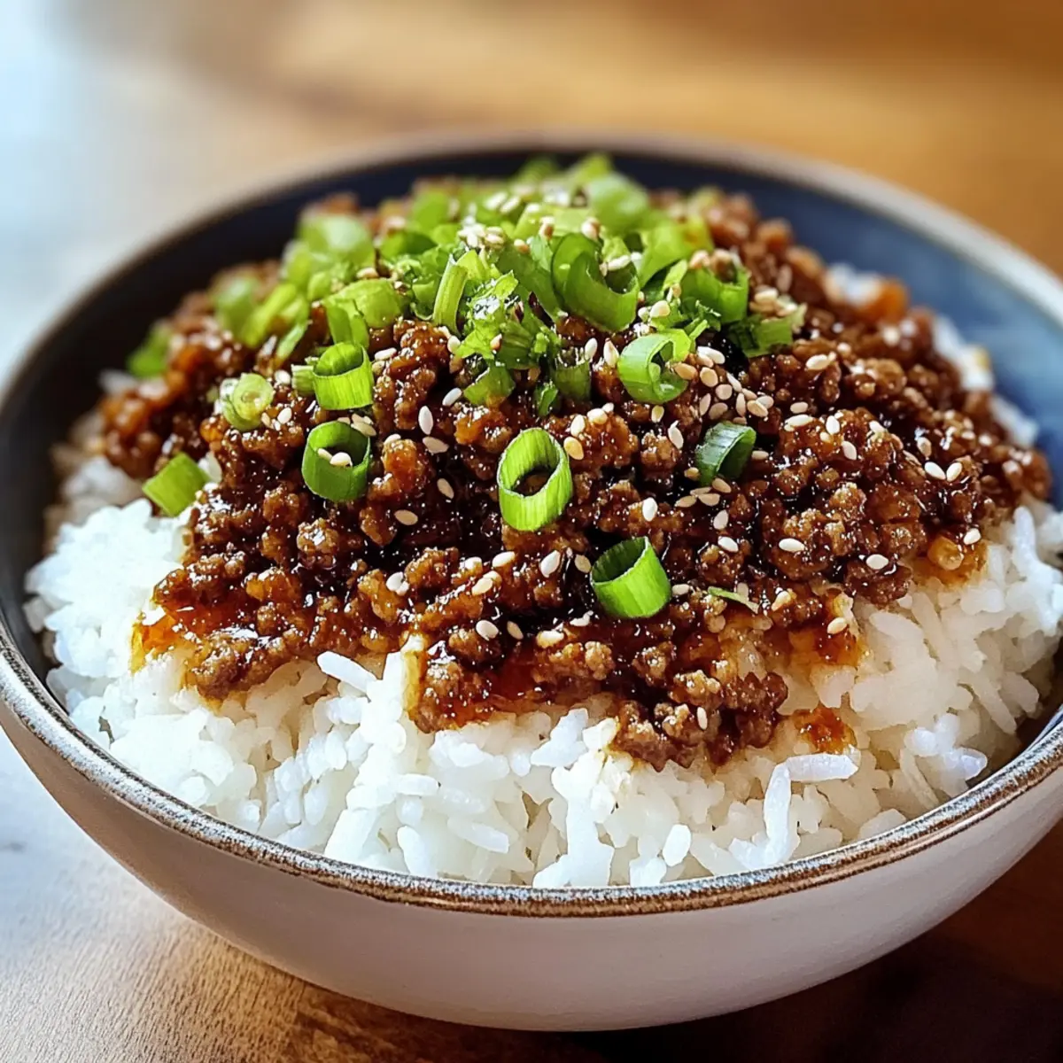 Ground Beef Hot Honey Bowl