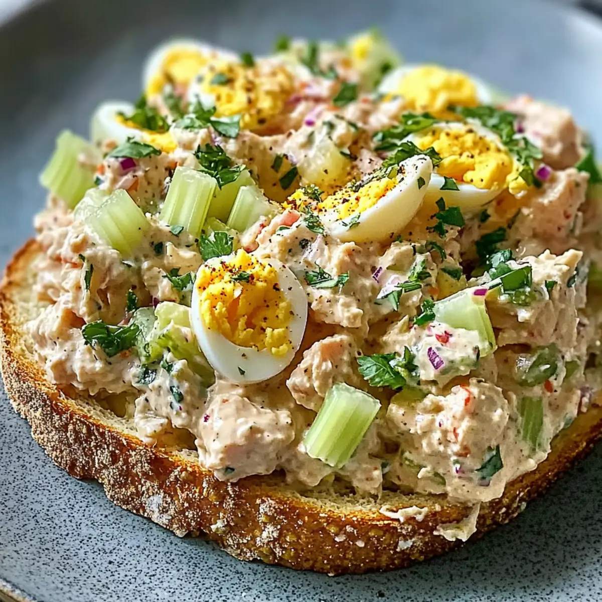 Healthy Tuna Egg Salad Recipe: Creamy
