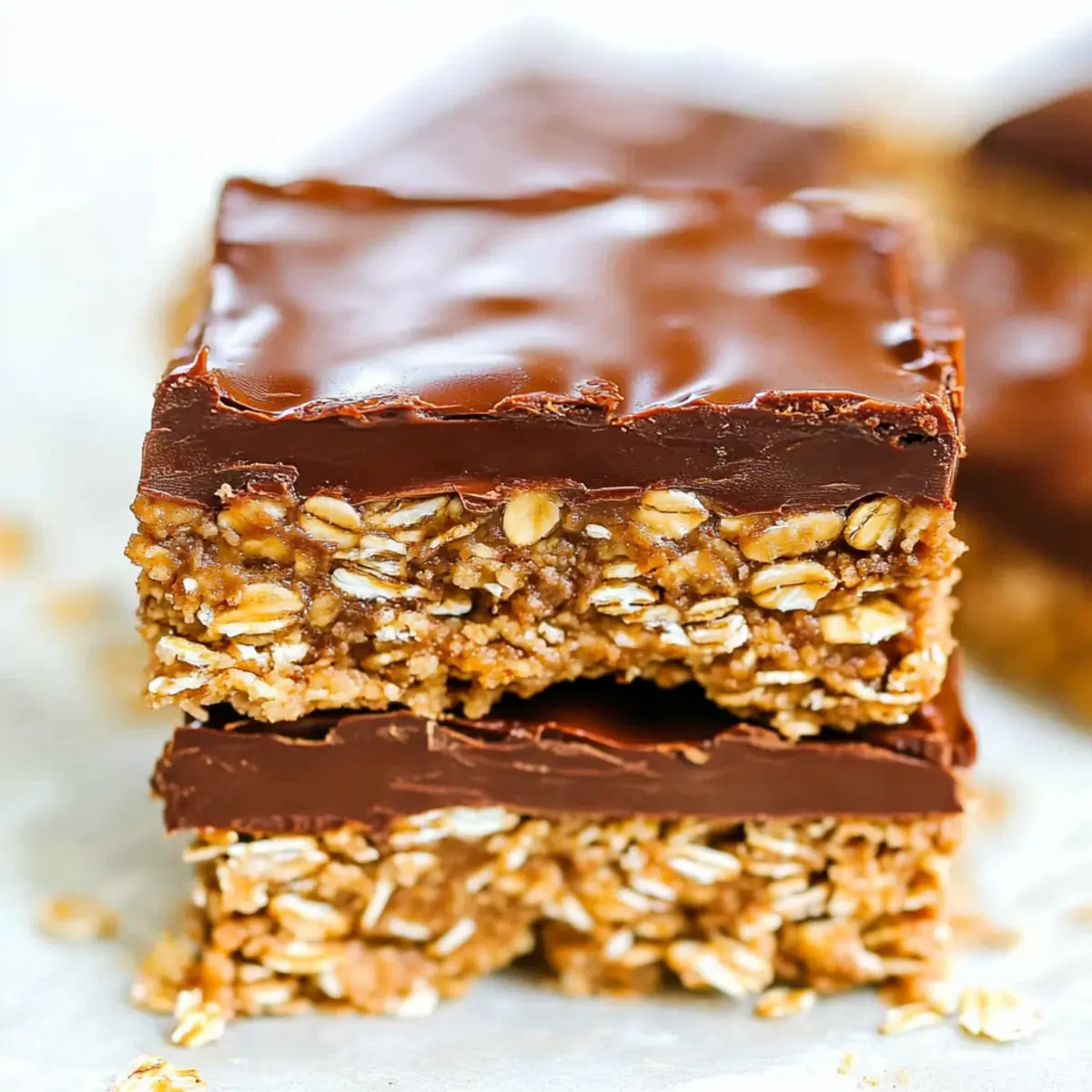 Chocolate Peanut Butter Oatmeal Bars