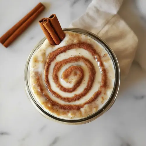 Cinnamon Roll Overnight Oats