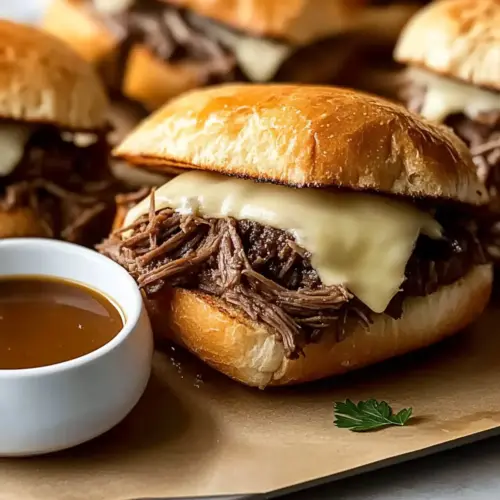 Crockpot French Dip Sandwiches
