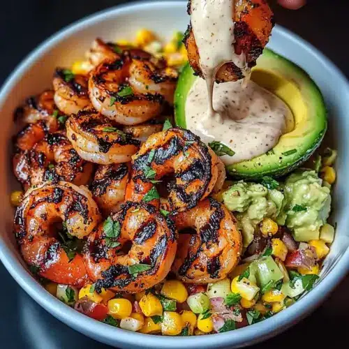 Grilled Shrimp Bowl with Avocado