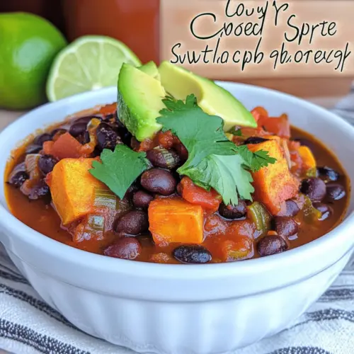 Crock Pot Sweet Potato Black Bean Chili