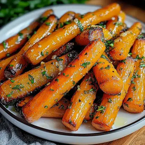 Honey Garlic Butter Roasted Carrots