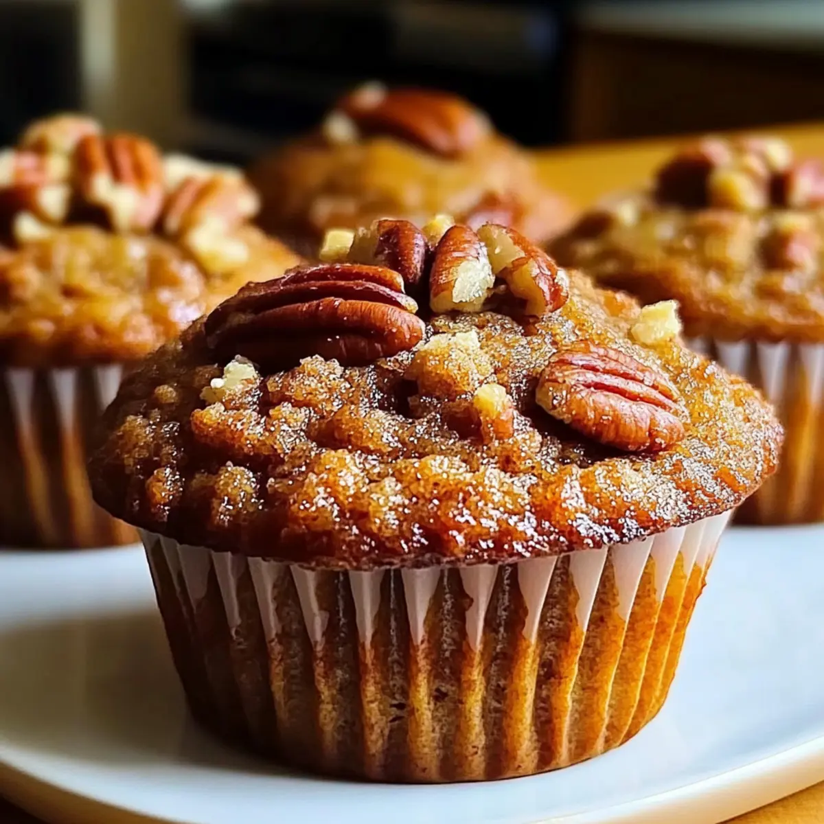 Pecan Pie Brown Sugar Muffins