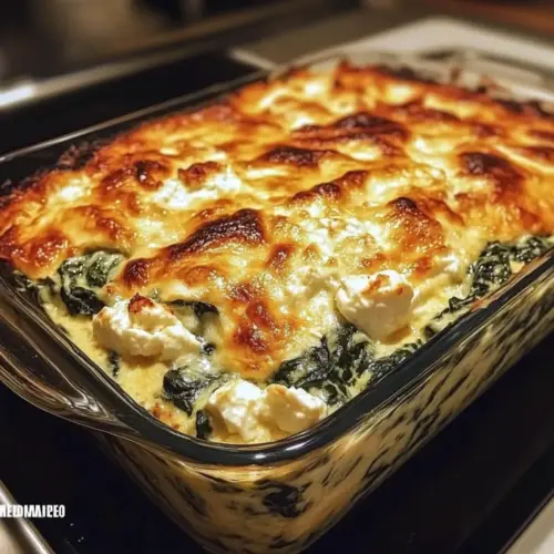Spinach Casserole with Feta Cheese