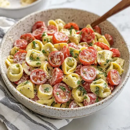 This fresh tortellini salad