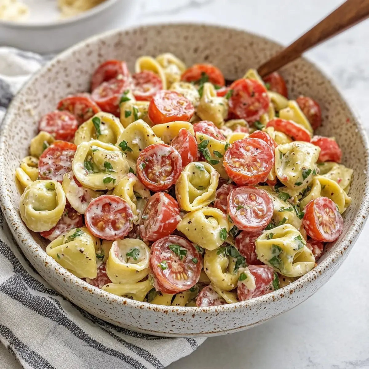 This fresh tortellini salad