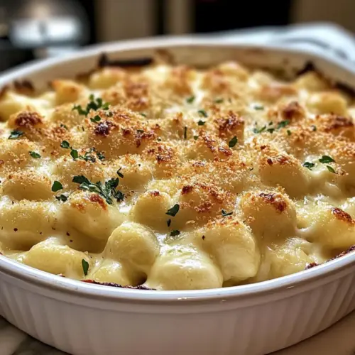 Baked Gnocchi Mac and Cheese Delight