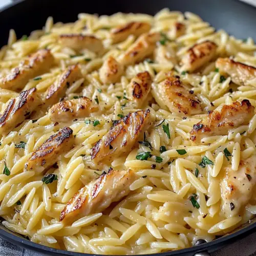 Easy Garlic Butter One Pan Orzo