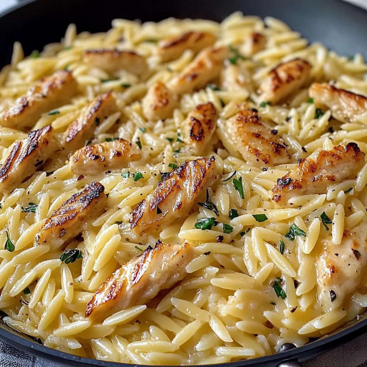 Easy Garlic Butter One Pan Orzo