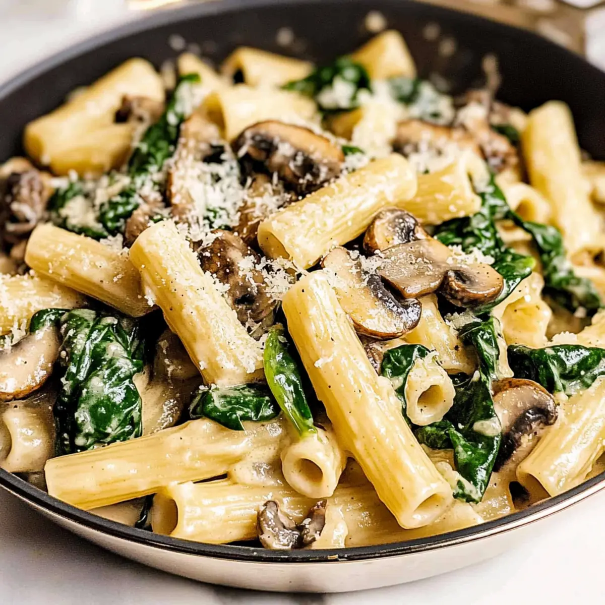 Spinach Mushroom Pasta