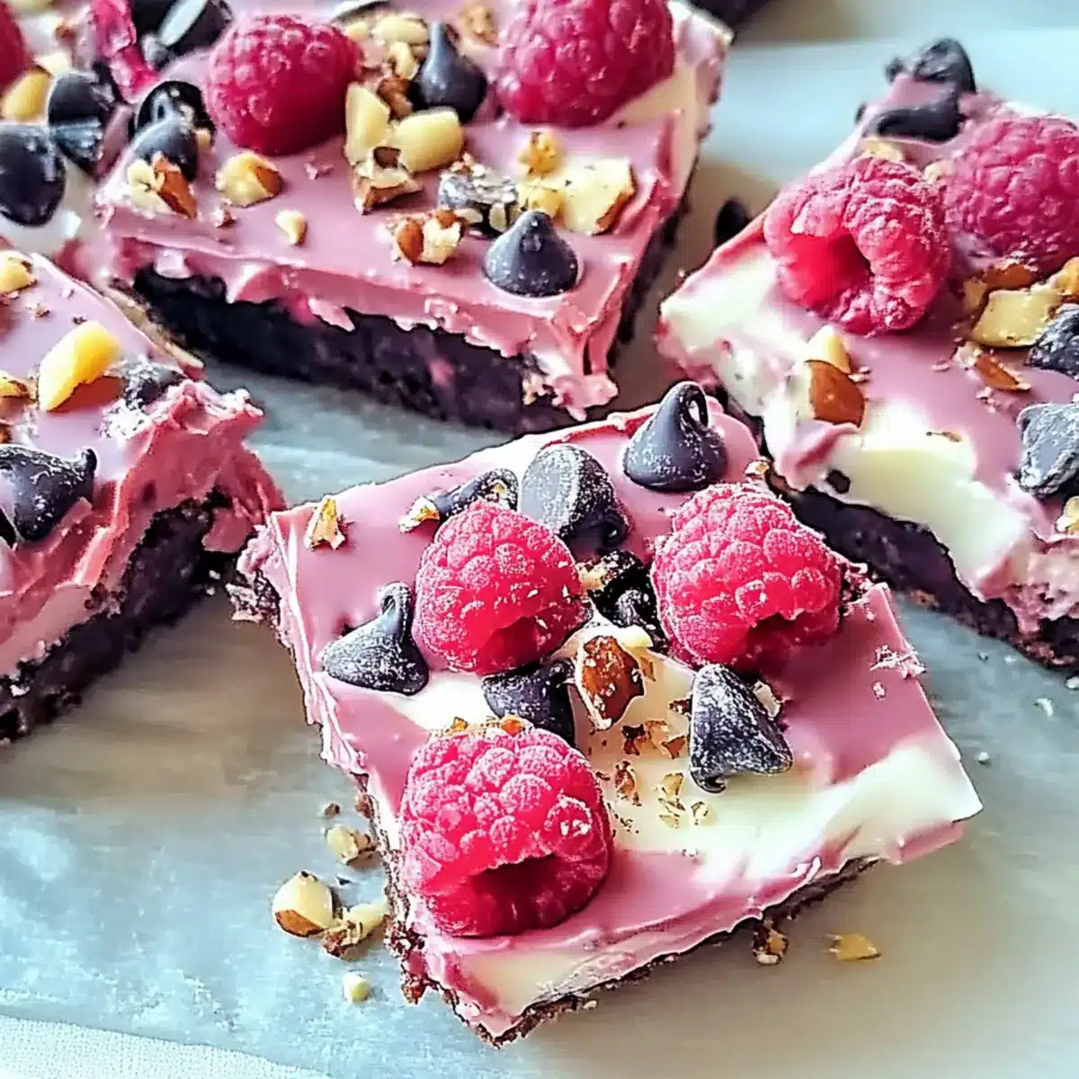Chocolate Raspberry Yogurt Bark