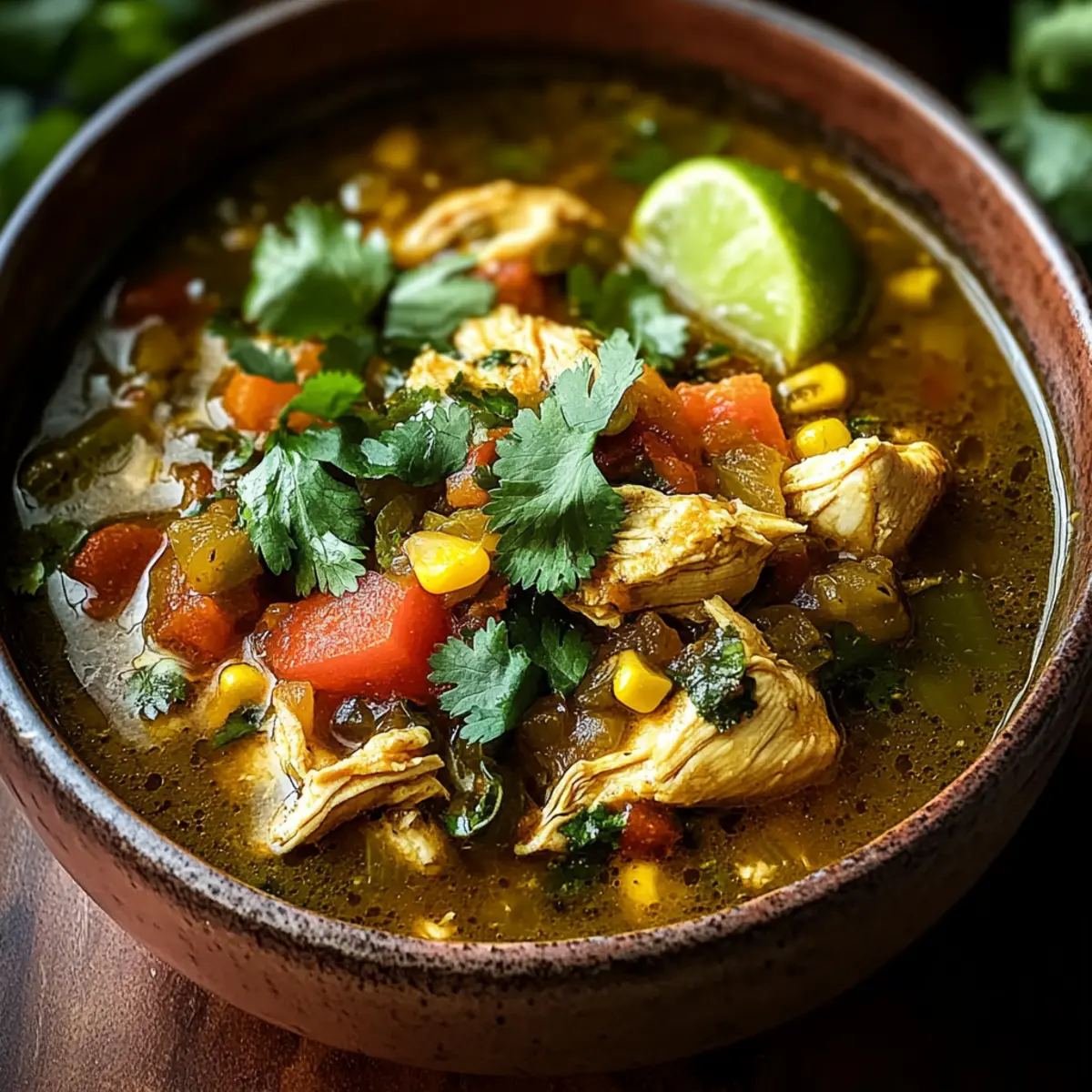 Delicious Green Chile Chicken Stew