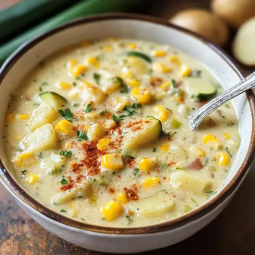 Summer Corn and Zucchini Chowder