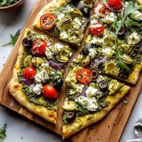 Best Mediterranean Flatbread Pizza