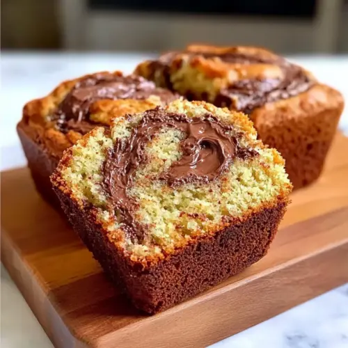 Decadent Nutella Swirl Banana Bread