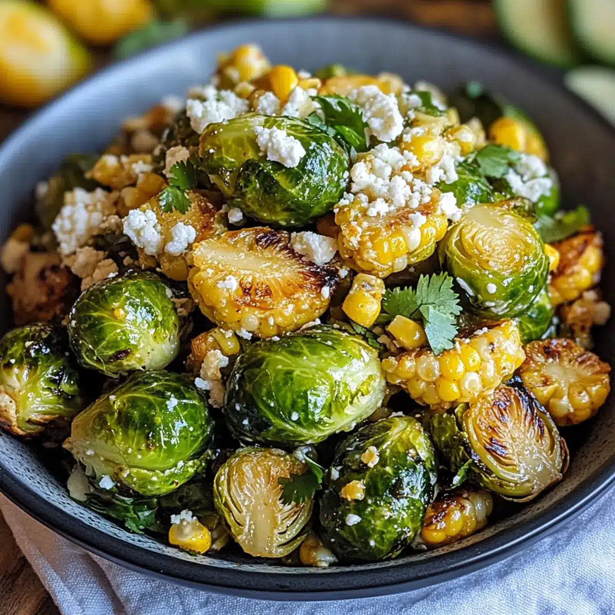 Mexican Street Corn Brussels Sprouts