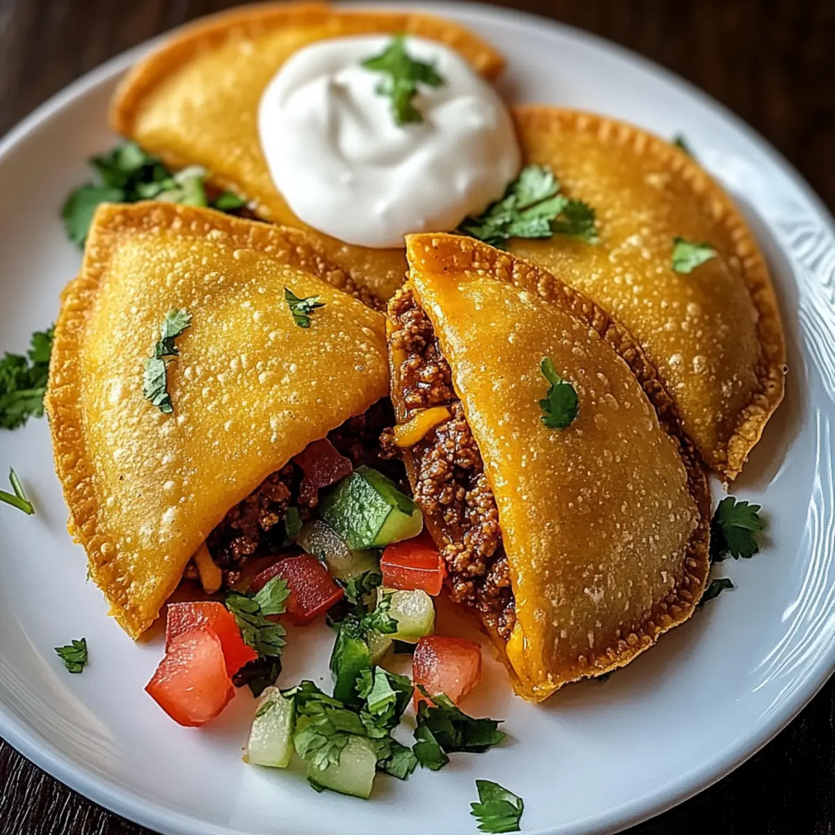 Spicy Crispy Mexican Taco Pockets