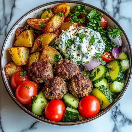 Greek Meatball Bowl Recipe