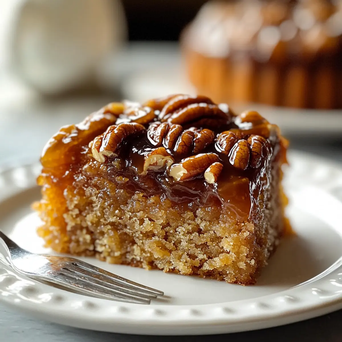 Pecan Upside Down Cake Recipe