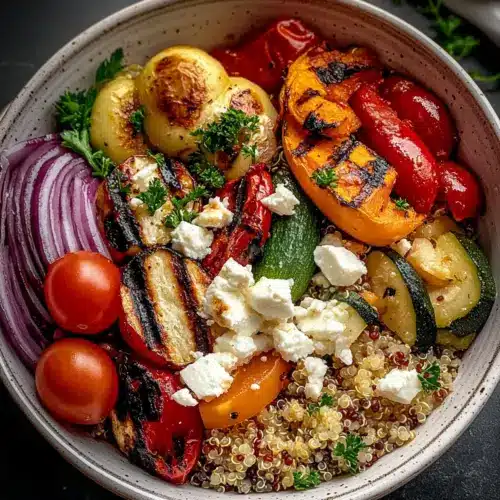 Healthy Grilled Mediterranean Bowl