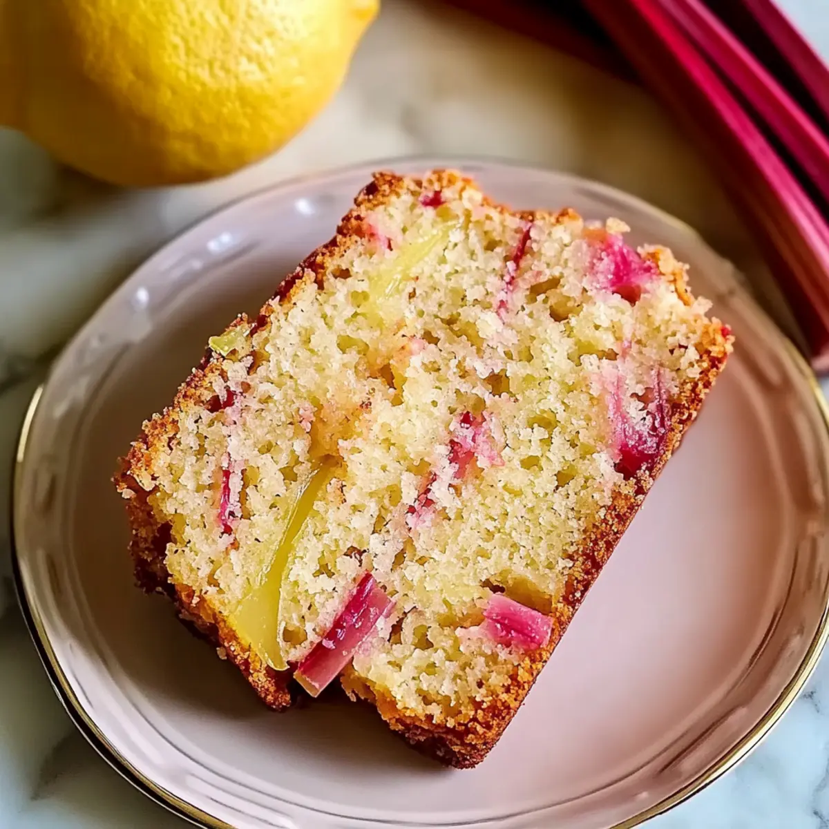 Lemon Rhubarb Bread