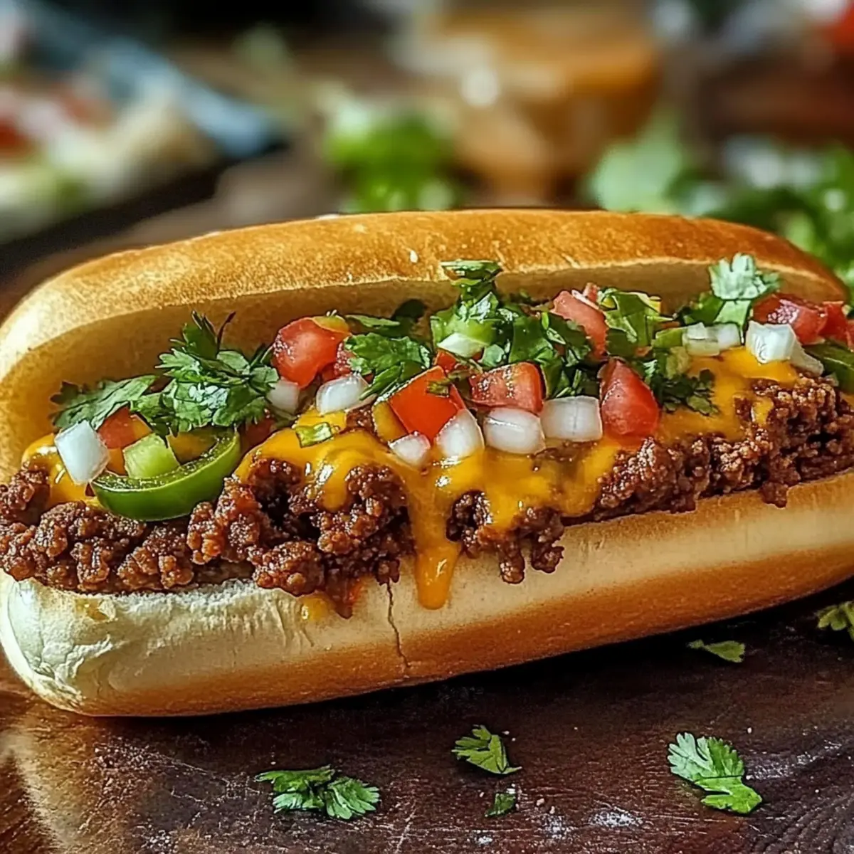 Mexican Chopped Cheese Sandwich