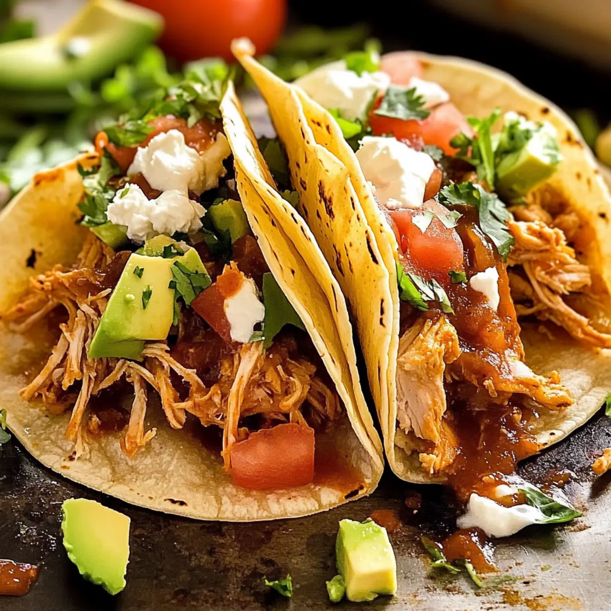 Quick Chicken Tacos (with sauce!)