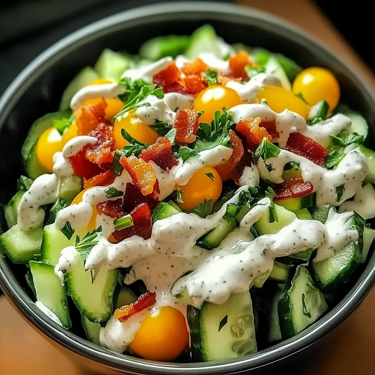 Cucumber Ranch Crack Salad