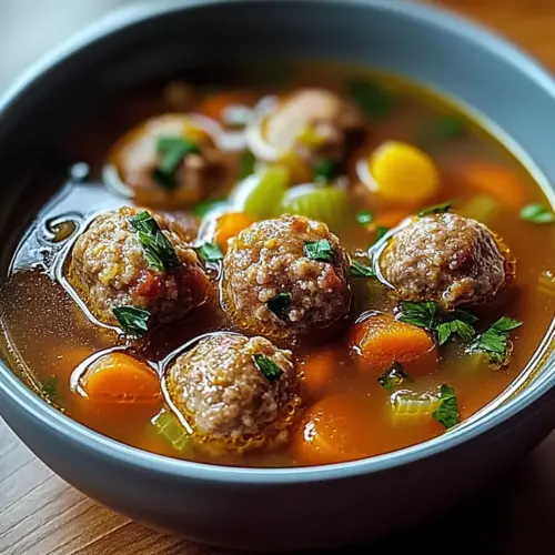 Delicious Meatball Soup
