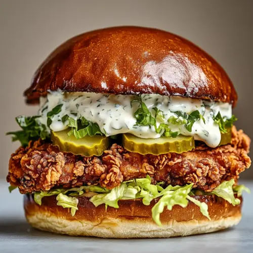 Pickle Brined Fried Chicken Sandwich