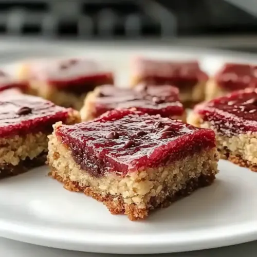 No Bake Rhubarb Cheesecake Squares
