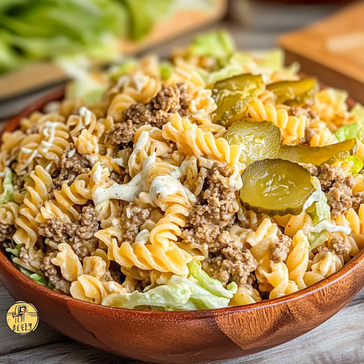 Big Mac Pasta Salad