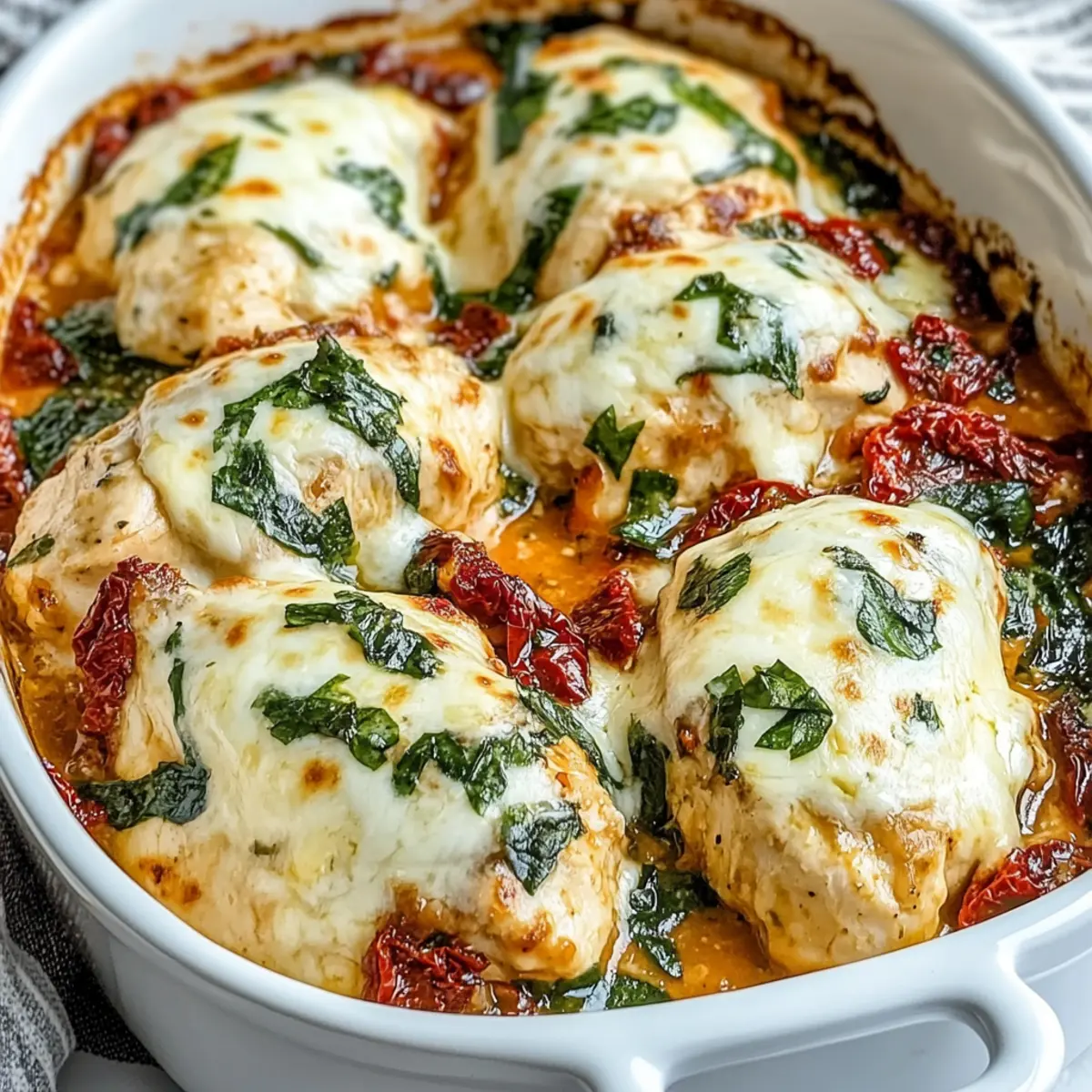 Baked Tuscan Chicken Casserole