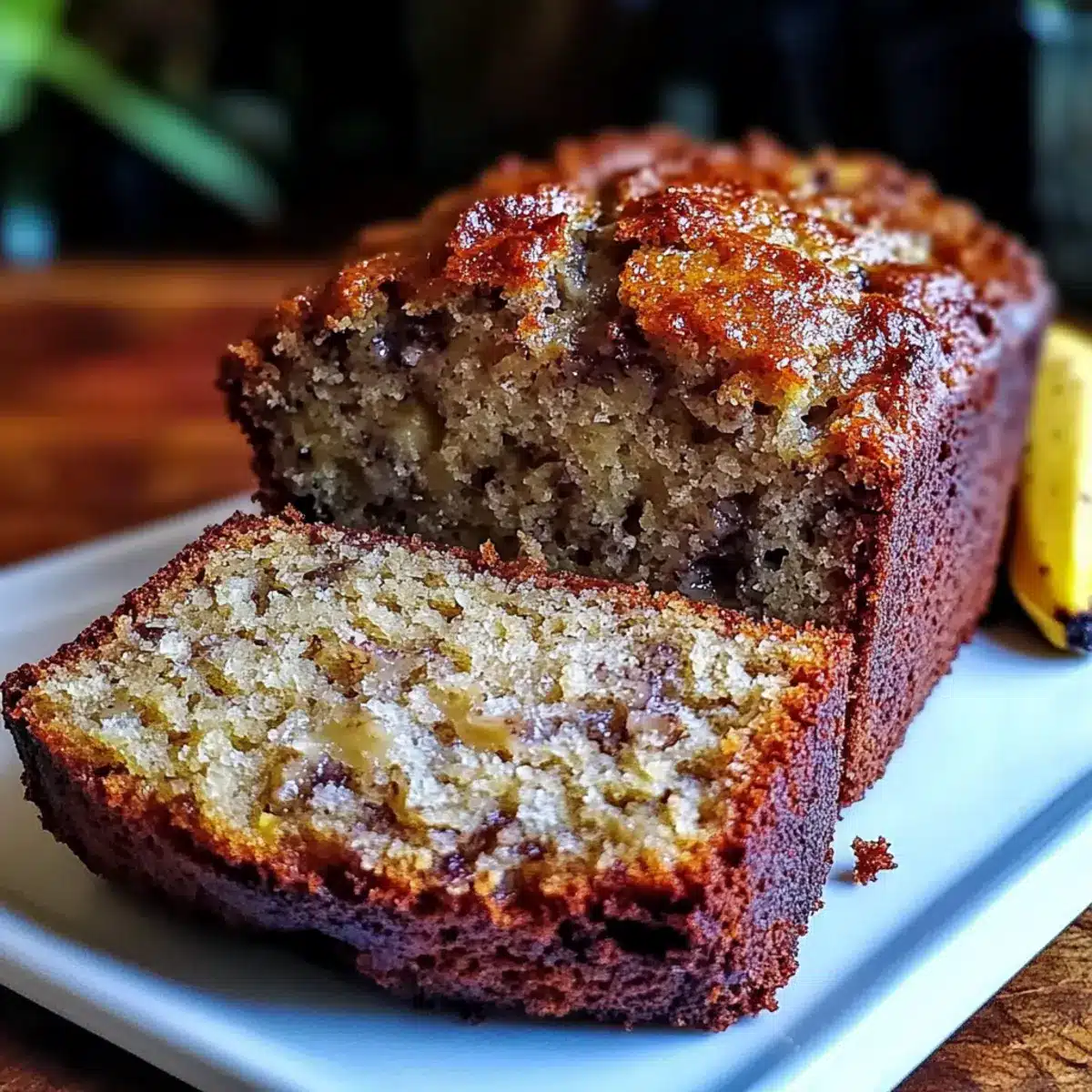 Tender Super Moist Banana Bread