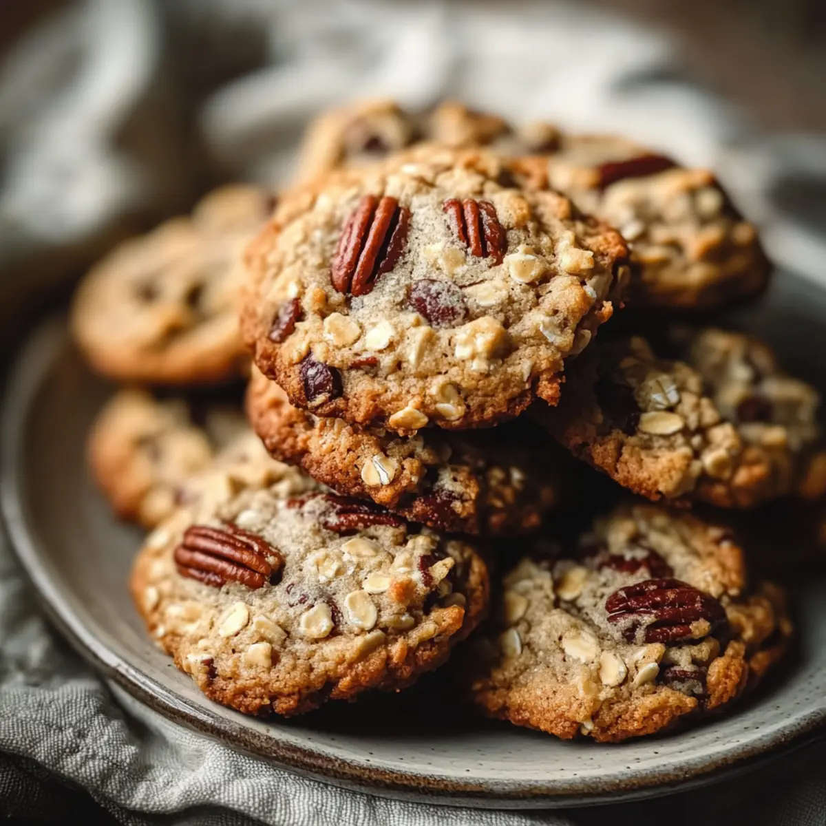 Pecan Pie Oatmeal Cookies
