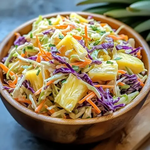 No-Mayo Hawaiian Pineapple Coleslaw