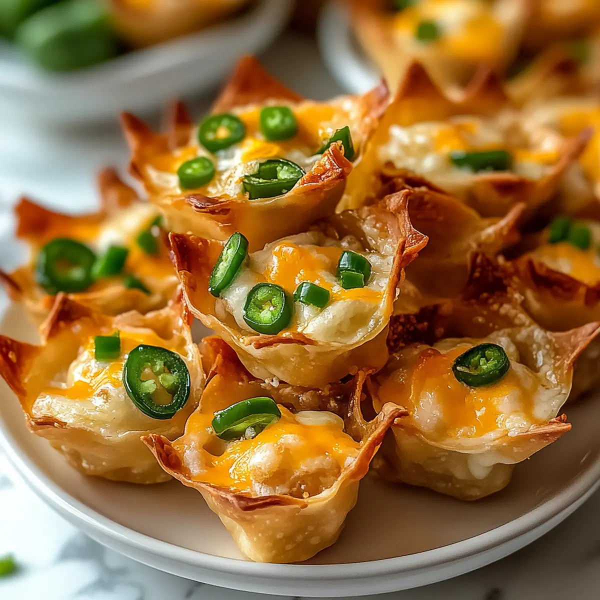 Jalapeno Popper Wonton Cups