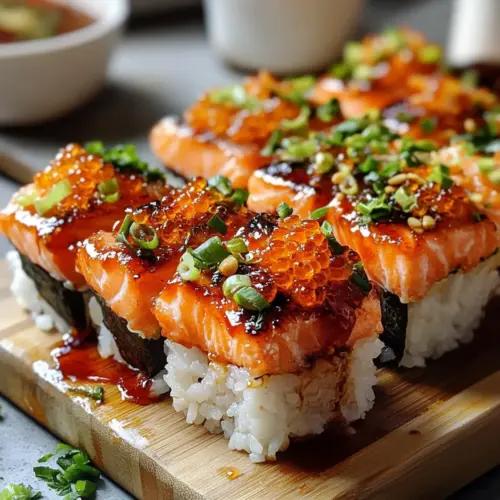 Spicy Salmon Sushi Bake